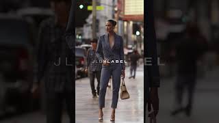 JLUXLABEL  FALL COLLECTION  Medium Wash Dominica Structured Denim Bodysuit [upl. by Shaeffer498]