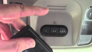 How to program amp troubleshoot HomeLink programming Garage Door Opener Buttons  Chrysler Pacifica [upl. by Natanoj228]