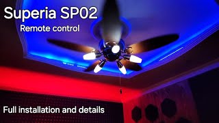 BEST BLDC FAN INSTALLATIONsuperia sp02 polycab fan remote control [upl. by Marcos]