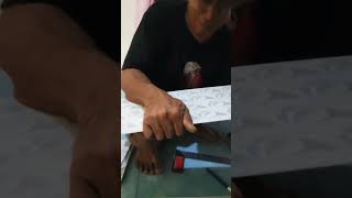 tutorial pemotongan pvc plafon interiordesign plafonpvc plafonpvcminimalis [upl. by Zeph]