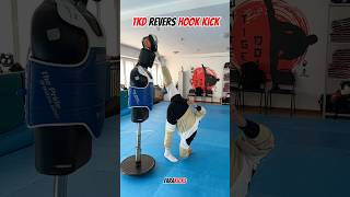 TKD revers hook kick 🥋 taekwondo mma kickboxing [upl. by Ysak]