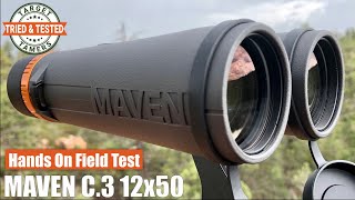 Maven C3 12x50 Binoculars Review Glassing Wildlife at Long Range Stargazing amp Surveillance Footage [upl. by Nnainot906]