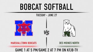 Softball Marshalltown vs Des Moines North [upl. by Mariele]