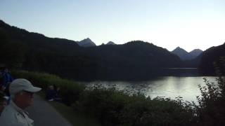 Alphorn music echoing at Alpsee Lake in Hohenschwangau Bavaria [upl. by Avla]