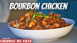 Bourbon Chicken  ASMR  Griddle Cooking [upl. by Wilonah147]