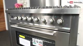 Freestanding Ilve Dual Fuel Oven Stove NT906WMPSS reviewed by product expert  Appliances Online [upl. by Zemaj]