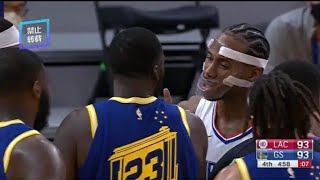 Kawhi Leonard fights Draymond Green for pulling him down midair [upl. by Vassaux248]