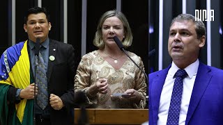 🔥 Gleisi Hoffmann e Lindbergh Farias detonam Gilvan da Federal após defesa de crimes de Bolsonaro 🔥 [upl. by Nerrag787]