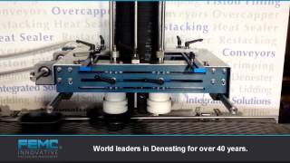 FEMCs Versatile Universal Screw Denester and Denesting Machines [upl. by Ativahs604]