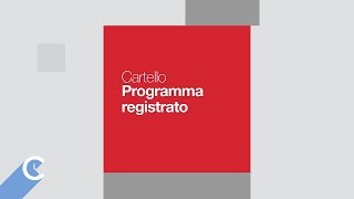 Rai  Cartello quotProgramma registratoquot [upl. by Marjie373]