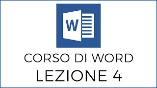 4 Corso di Word Inserire Immagini e Tabelle [upl. by Meagher]