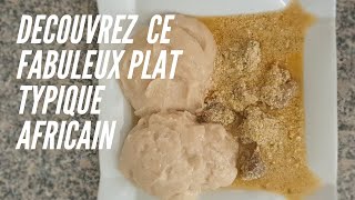 RECETTE SAUCE PISTACHEGOMBO  COUSCOUS DE MANIOC ET VIANDE DE BOEUF  CUISINE AFRICAINE SIMPLIFIÉ [upl. by Yedoc]