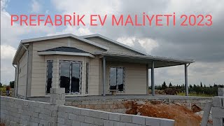 Prefabrik ev maliyeti 2023  Prefabrik ev yapımı [upl. by Lemuelah]