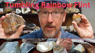 Tumbling Rainbow Flint From Flint Ridge Nethers Farm Ohio [upl. by Savannah]