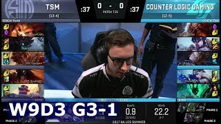 TSM vs CLG  Game 1 S7 NA LCS Summer 2017 Week 9 Day 3  CLG vs TSM G1 W9D3 [upl. by Eislel769]