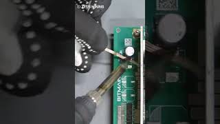 Antminer T17e Hash Board Inductor 220 Removal and Installation Method  ASIC Miner Repair Tips [upl. by Ennaeiluj743]