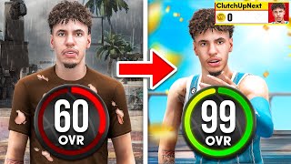 LAMELO BALL BUILD 60 OVR to 99 OVR in 1 VIDEO No Money Spent [upl. by Baldwin]