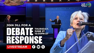 Jill Stein LIVE Debate Response [upl. by Bathsheeb]