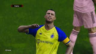 Inter Miami vs Al Nassr  Messi vs Ronaldo  Full Match  PES [upl. by Qifar]