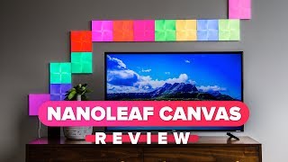 Nanoleaf Canvas review Cover your walls in color [upl. by Dlonyer455]