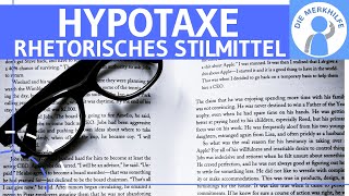 Hypotaxe  Was ist eine Hypotaxe Erklärung Wirkung amp Beispiele  Rhetorisches Stilmittel Figur [upl. by Aldwin]