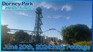 Dorney Park June 20th 2024 Park Footage [upl. by Hadias]