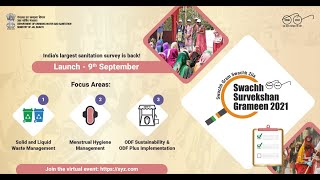 Launch of Swachh Survekshan 2021 [upl. by Afital]