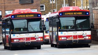 TTC bus compilation around Toronto [upl. by Airuam]