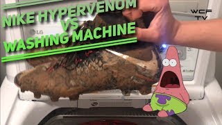 Football Boot Life Hack  Can You Wash Cleats in the Washing Machine Hypervenom Phantom III DF  ✔️ [upl. by Ck]