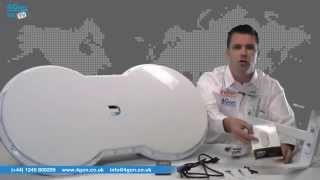 Ubiquiti airFiber 5U PointtoPoint Radio AF5U Video Review  Unboxing [upl. by Anelegna]