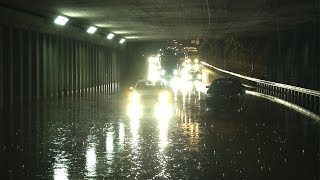 Kiel B76 Barkauer Kreuz überflutet nach Unwetter [upl. by Anner]