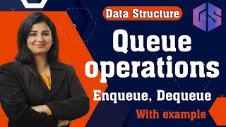 Lec47 Enqueue Dequeue amp other Operations on Queue  Data Structure [upl. by Aicirtak]