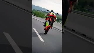 honda cbr600rr bikelife fypsupermoto pc40 alpinestars sena50r leftlane wheelie [upl. by Kimmie]