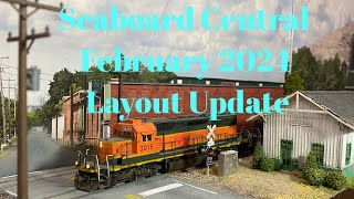 Seaboard Central  February 2024 Layout Update [upl. by Lenka]