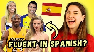 Celebrities You Didnt Know Speak Spanish  Intermediate Spanish [upl. by Roane568]