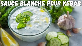 Sauce blanche pour kebab rapide et facile  sauce pour Doner Kebab [upl. by Arodoeht733]