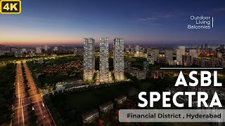 ASBL Spectra  3BHK Apartment  Hyderabad Real Estate  Financial District  Near ASBL Loft [upl. by Gladdy786]