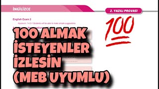 7Sınıf İngilizce 1Dönem 2Yazılı [upl. by Dolloff]