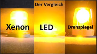 Xenon vs LED vs Drehspiegel  Der Vergleich Kennleuchten im Vergleich [upl. by Auqinet663]