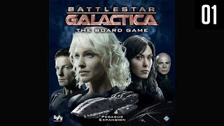 Battlestar Galactica Boardgame  Session 3 5 players ALL Expansions  Part 1 [upl. by Dewie]