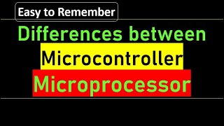 Differences between Microprocessor and Microcontroller MP vs MC [upl. by Fairfax939]