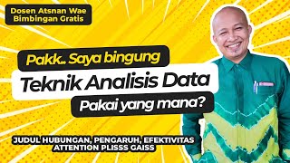 Simak sampai akhir biar gak gagal paham gaiss teknik analisis data kuantitatif dan kualitatif [upl. by Anitnatsnoc793]