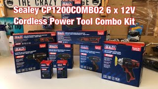 Sealey CP1200COMBO2 12V Cordless Power Tool Kit [upl. by Eilzel]