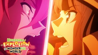 Megumin vs Arnes  KONOSUBA  An Explosion on This Wonderful World [upl. by Enotna]