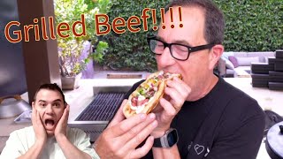 Chef James Reacts To Sam The Cooking Guys Beef Flatbread Reaction Video [upl. by Allimak]