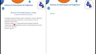 Exercice Compression isotherme gaz parfait [upl. by Seerdi]