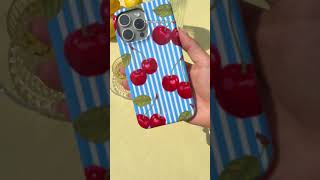 A bit of cherry magic 🍒 burgaofficial phonecase accessories satisfying cheries shorts [upl. by Puttergill446]