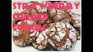 Tricias Creations Strawberry Crinkle Cookies [upl. by Leiruh52]