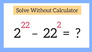 Exponential Maths Problem  A Nice Algebra Problem  No Calculator Allowed 🛑 [upl. by Kcired666]