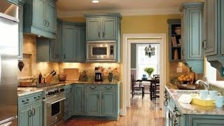 Chalk Paint on Kitchen Cabinets [upl. by Lacym]